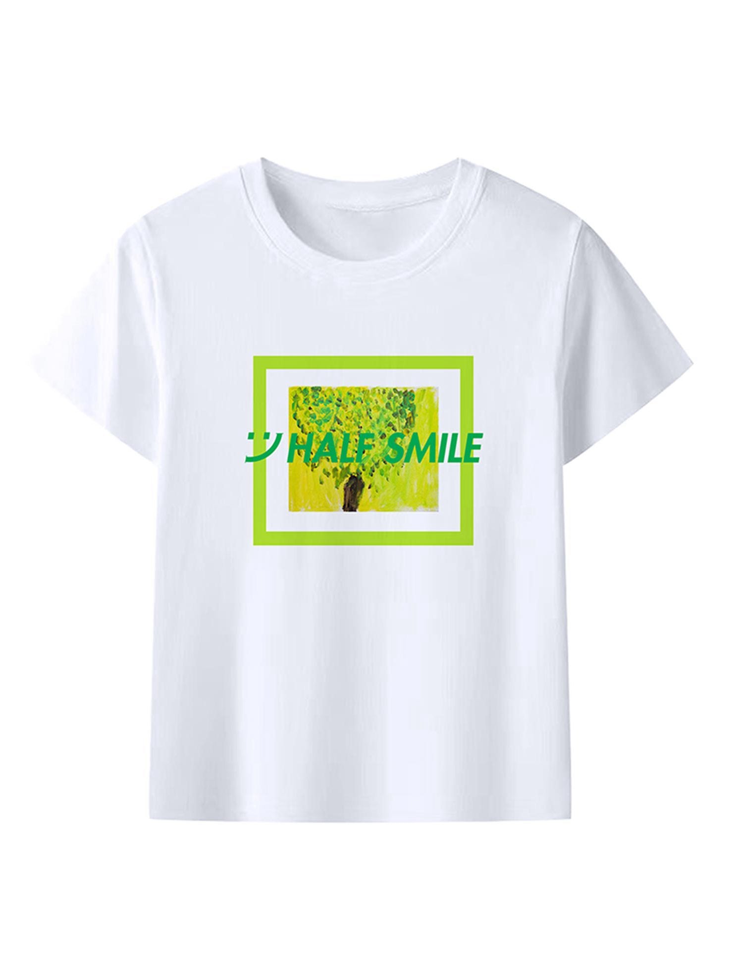 Forest Print White T-Shirt